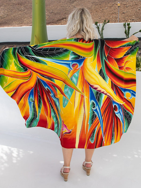 Hummingbird Hand Painted Sarong - Hula Beach-Sarong-Hula Beach