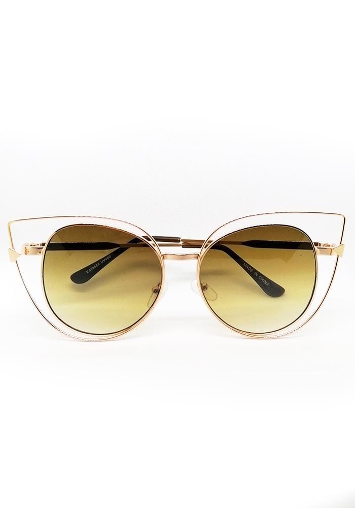 Coffee Cat Eye Sunglasses - Hula Beach-Sunglasses-Hula Beach