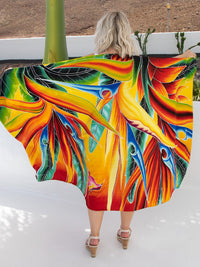 Hummingbird Hand Painted Sarong - Hula Beach-Sarong-Hula Beach