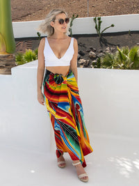 Hummingbird Hand Painted Sarong - Hula Beach-Sarong-Hula Beach