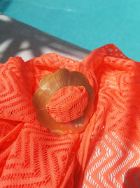 Mother of Pearl Flower Sarong Tie - Hula Beach-Sarong Ties-Hula Beach