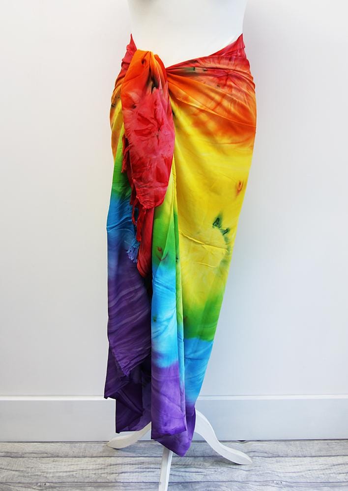 Rainbow Tie Dye Sarong - Hula Beach-Sarong-Hula Beach