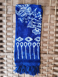 Royal Blue Tie Dye Mini Sarong - Hula Beach-Sarong-Hula Beach